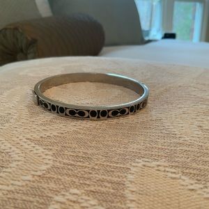 Coach logo bangle bracelet